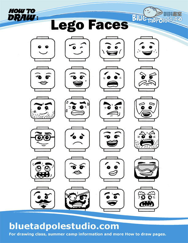 Printable Lego Faces Printable Blank World